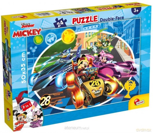 Puzzle dwustronne Plus 24 Myszka Miki [PUZZLE]