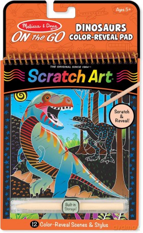 Scratch Art Dinozaury