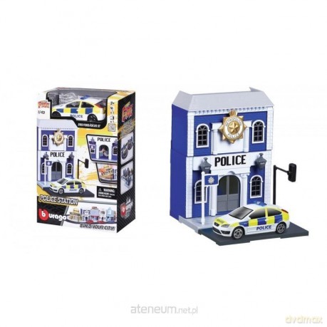 Str. Fire Bburago City Police Station 1:43