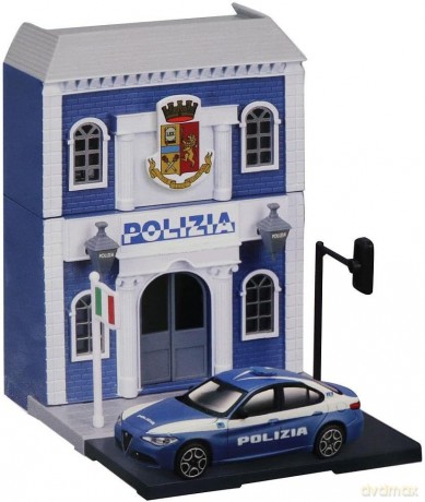 Str. Fire Bburago City Police Station 1:43