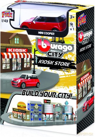 Street Fire Bburago City Kiosk Store 1:43