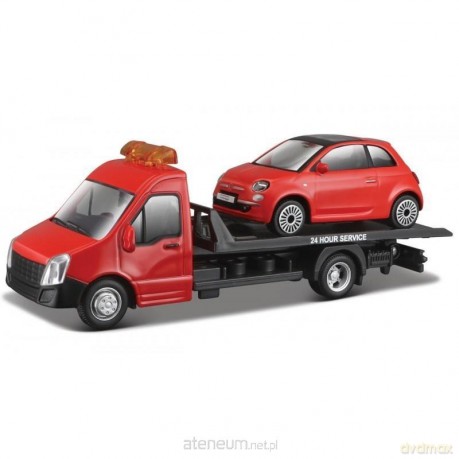 Street Fire Transport W Fiat 500 RED 1:43