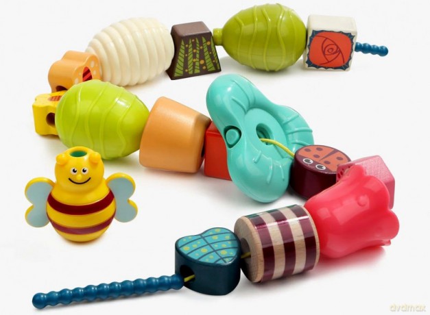 Klocki do nawlekania z pszczółką Top Bright [KLOCKI]