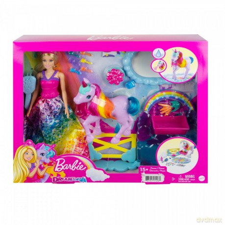 Lalka Barbie Księżniczka i jednorożec - Nauka toalety