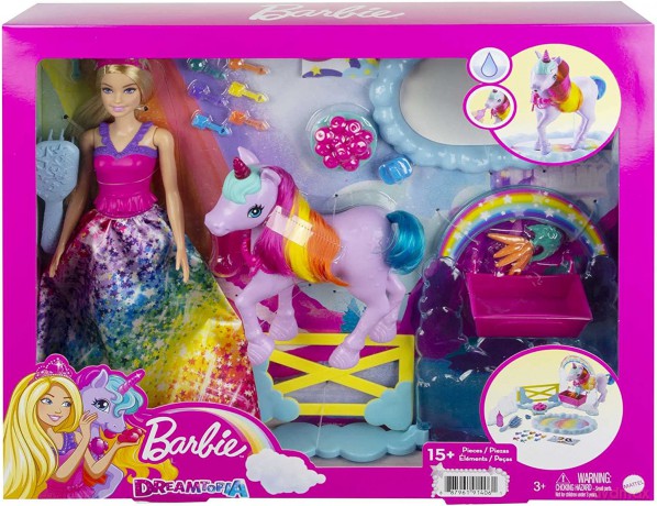 Lalka Barbie Księżniczka i jednorożec - Nauka toalety