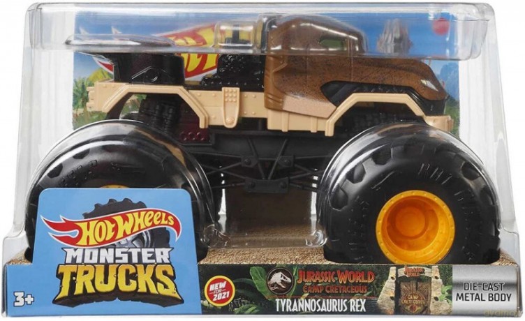 Pojazd Monster Trucks 1:24 Jurassic World T-rex