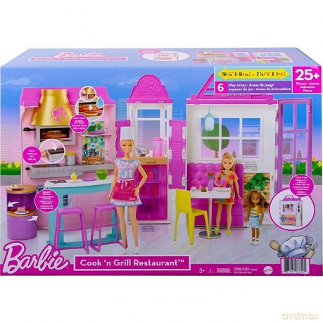 Zestaw mebelków Barbie Restauracja
