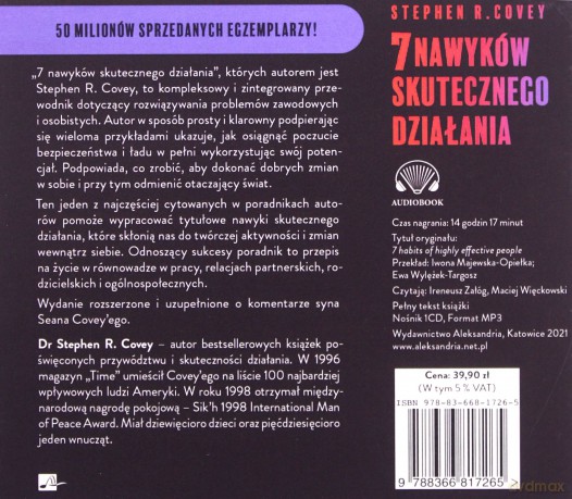 7 nawyków skutecznego działania - Stephen R. Covey [AUDIOBOOK]