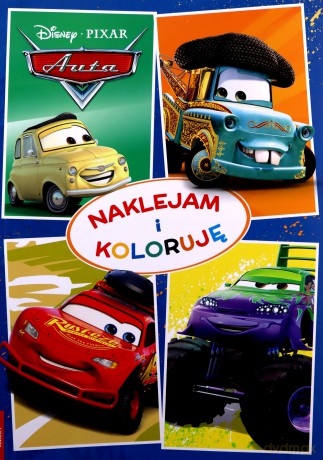 Disney auta Naklejam i koloruję NAK-9108 [KSIĄŻKA]