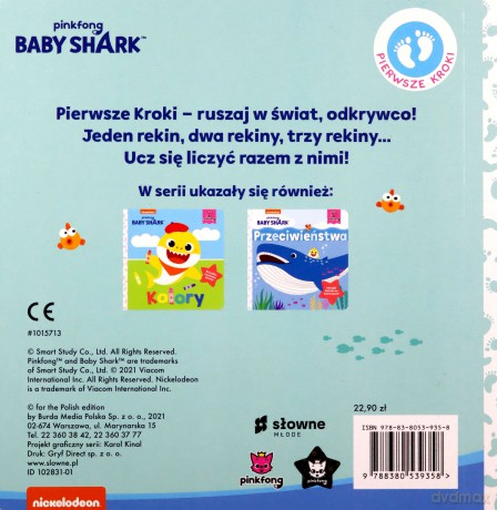 Liczby. Baby Shark - Smart Study [KSIĄŻKA]
