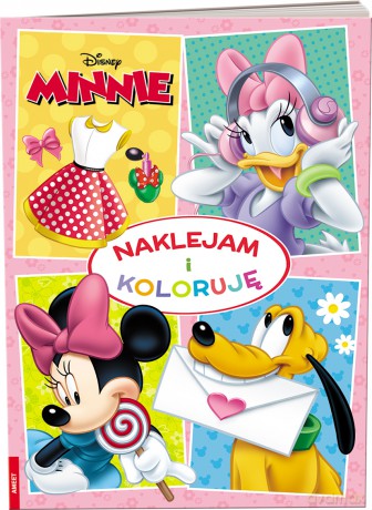 Minnie Naklejam i koloruję NAK-9107 [KSIĄŻKA]