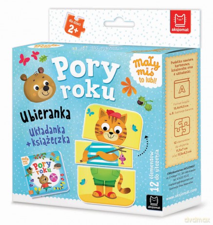 Pory roku. Ubieranka. Układanka + książeczka. Mały miś to lubi! [KSIĄŻKA]