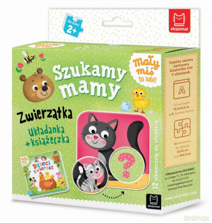 Szukamy mamy. Zwierzątka. Mały miś to lubi! Układanka + książeczka [KSIĄŻKA]