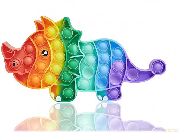 Antystresowa Sensoryczna Push Pop It Triceratops