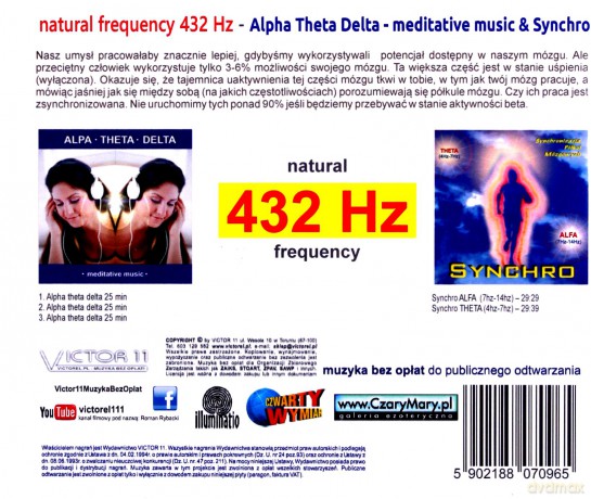 432 Hz Alpha& Synchro [CD]