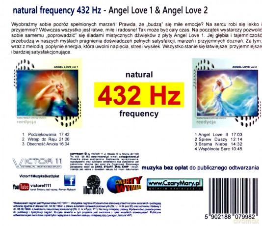 432 Hz Angel Love 1 i 2 [CD]