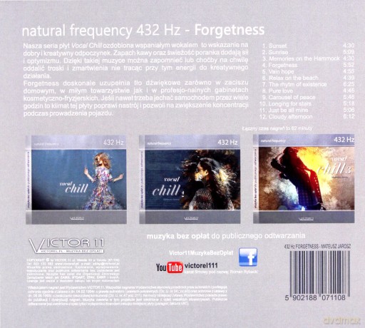432 Hz Forgetness - Mateusz Jarosz [CD]