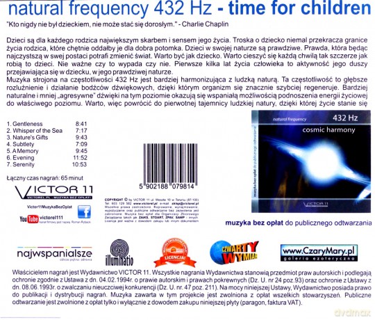 432 Hz Time For Children [CD]