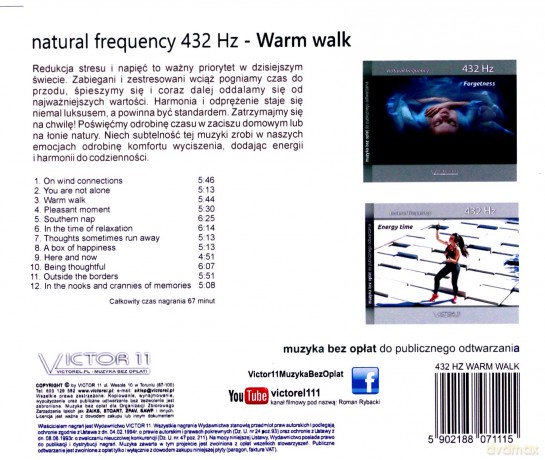 432 Hz Warm Walk [CD]