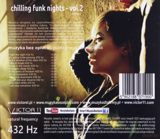 Chilling Funk Nights 432 Hz Vol 2 - M.Yaro [CD]