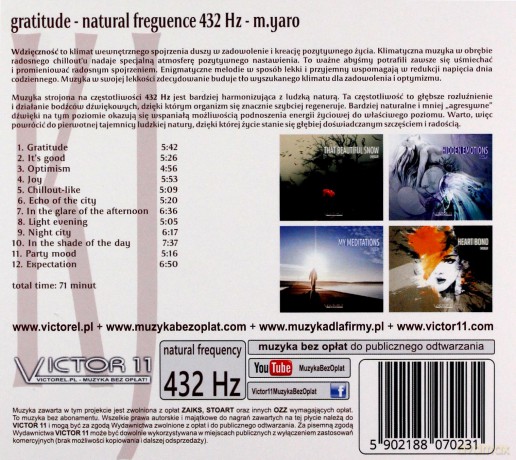 Gratitude - Chillout 432 Hz [CD]