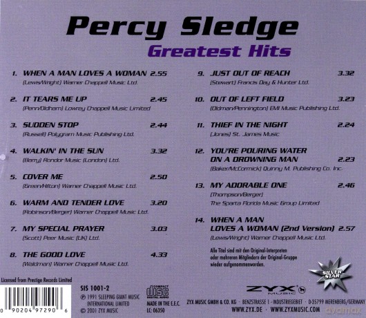 Percy Sledge: Greatest Hits [CD]