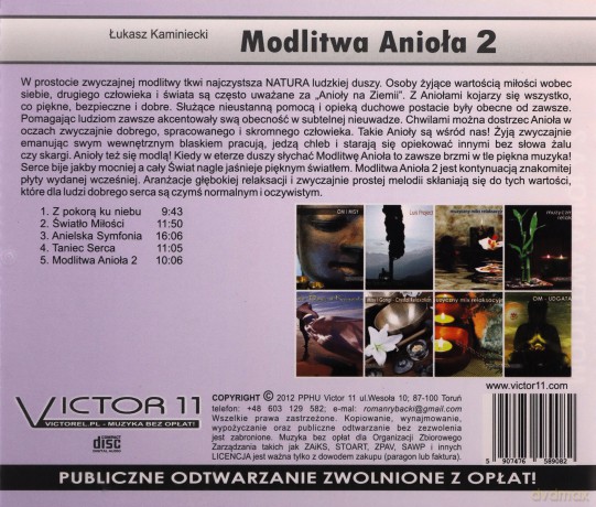 Modlitwa Anioła Ii - Kaminiecki [CD]