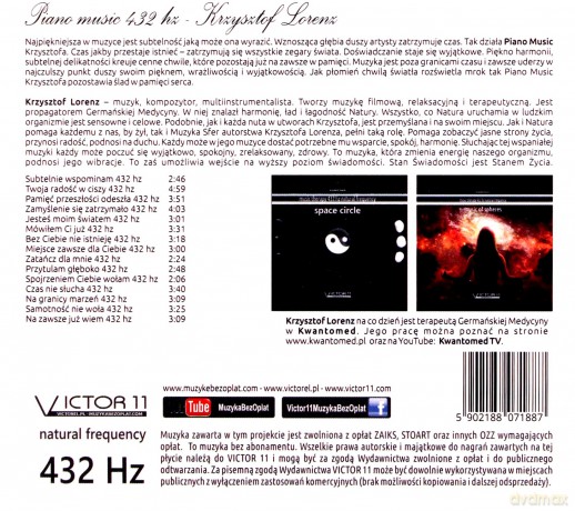 Piano Music 432 Hz - Krzysztof Lorenz [CD]