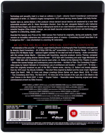 Crash (Crash: Niebezpieczne pożądanie) [Blu-Ray 4K]+[Blu-Ray]