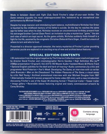 The Game (Gra) [Blu-Ray]
