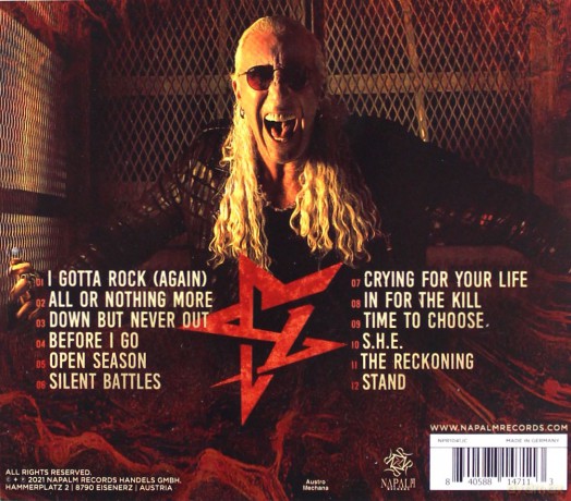 Dee Snider: Leave A Scar [CD]