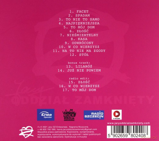 Jary Oddział Zamknięty: Lilaróż [CD]