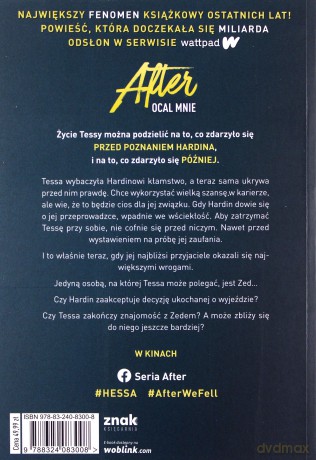 After 3. Ocal mnie - Anna Todd [KSIĄŻKA]