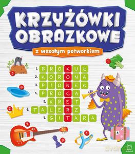 Krzyżówki obrazkowe z wesołym potworkiem [KSIĄŻKA]