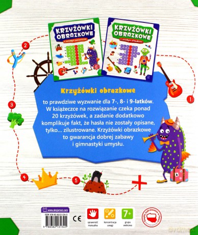 Krzyżówki obrazkowe z wesołym potworkiem [KSIĄŻKA]