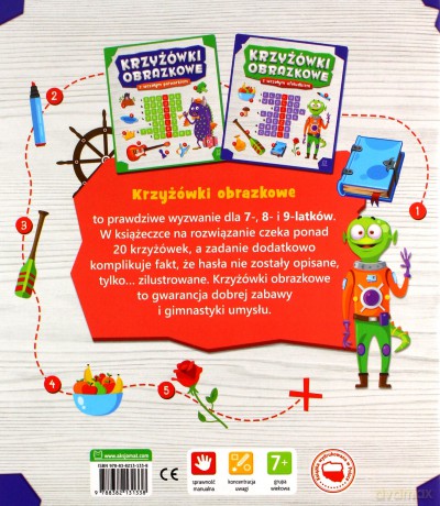Krzyżówki obrazkowe z wesołym ufoludkiem [KSIĄŻKA]