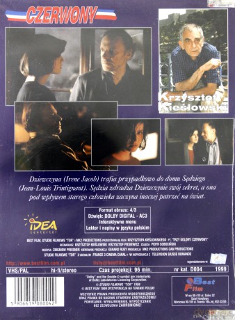 Trzy kolory: Czerwony [DVD]