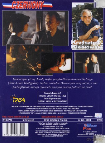 Trzy kolory: Czerwony [DVD]