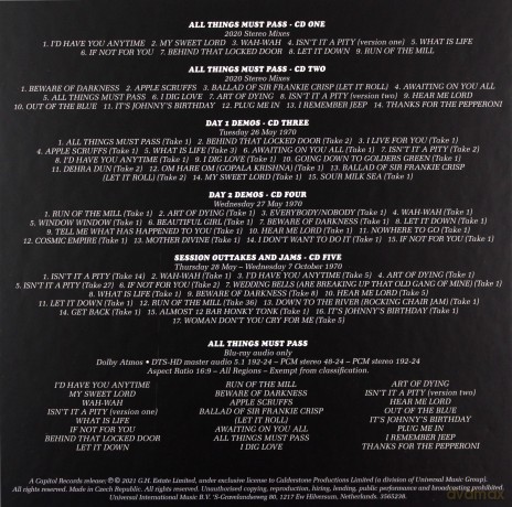 George Harrison: All Things Must Pass (Deluxe) (Limited) [Blu-Ray]+[5CD]