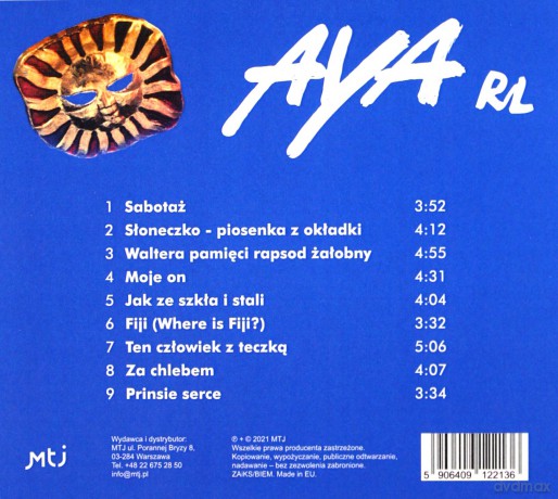 Aya RL: Niebieska (reedycja 2021) [CD]