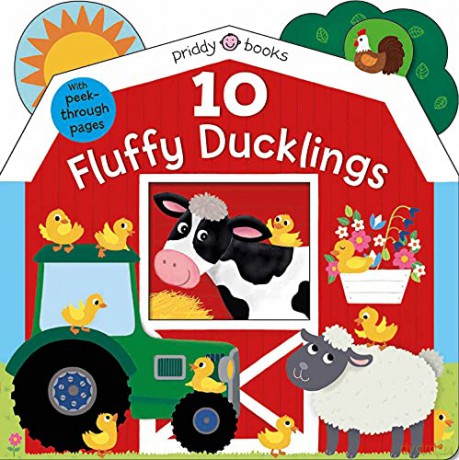 10 Fluffy Ducklings Tiny Tots Peep Through UK Edition - Roger Priddy [KSIĄŻKA]