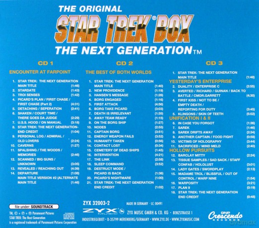 StarTrekBox "TheNextGeneration" soundtrack [3CD]