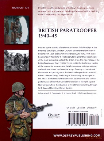 British Paratrooper 1940-45: 174 (Warrior) - Rebecca Skinner [KSIĄŻKA]
