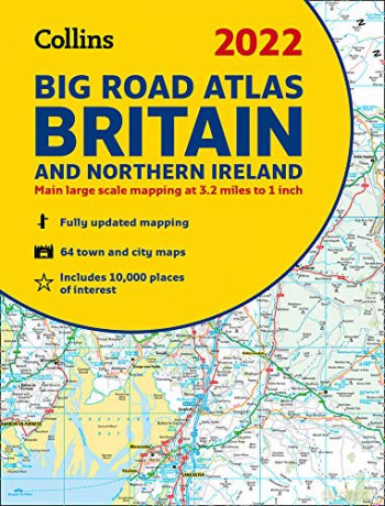 2022 Collins Big Road Atlas Britain: A3 Paperback - Collins Maps [KSIĄŻKA]