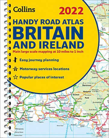 2022 Collins Handy Road Atlas Britain: A5 Spiral - Collins Maps [KSIĄŻKA]