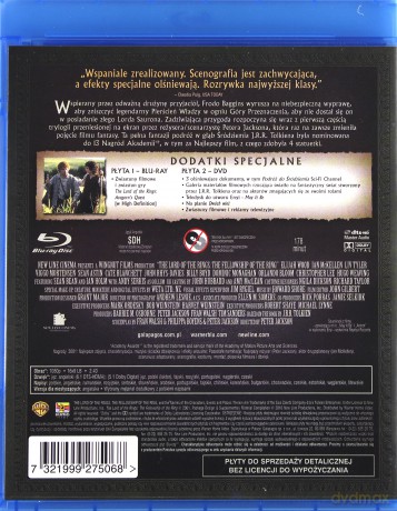 Władca Pierścieni Drużyna Pierścienia [Blu-Ray]+[DVD]