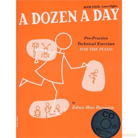 A Dozen A Day: Book Four - Lower-Higher (Book And Cd). Cd, Sheet Music For Piano Solo [KSIĄŻKA]