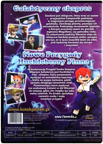 Nowe przygody Huckleberry Finna i inne bajki [DVD]