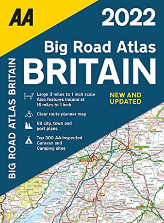 AA Big Road Atlas Britain 2022 Spiral Bound AA Road Atlas Britain [KSIĄŻKA]