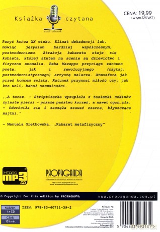 Kabaret metafizyczny - Manuela Gretkowska [AUDIOBOOK] [CD]